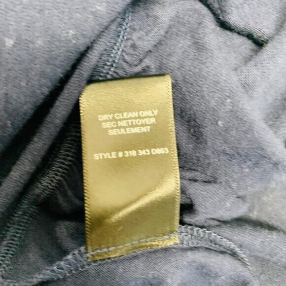 Rebecca Taylor Navy Blue Jersey Blouson Dress Sz Small - Picture 13 of 14